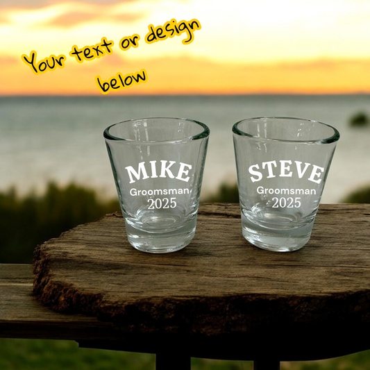 Personalized Laser Engraved Shot glasses