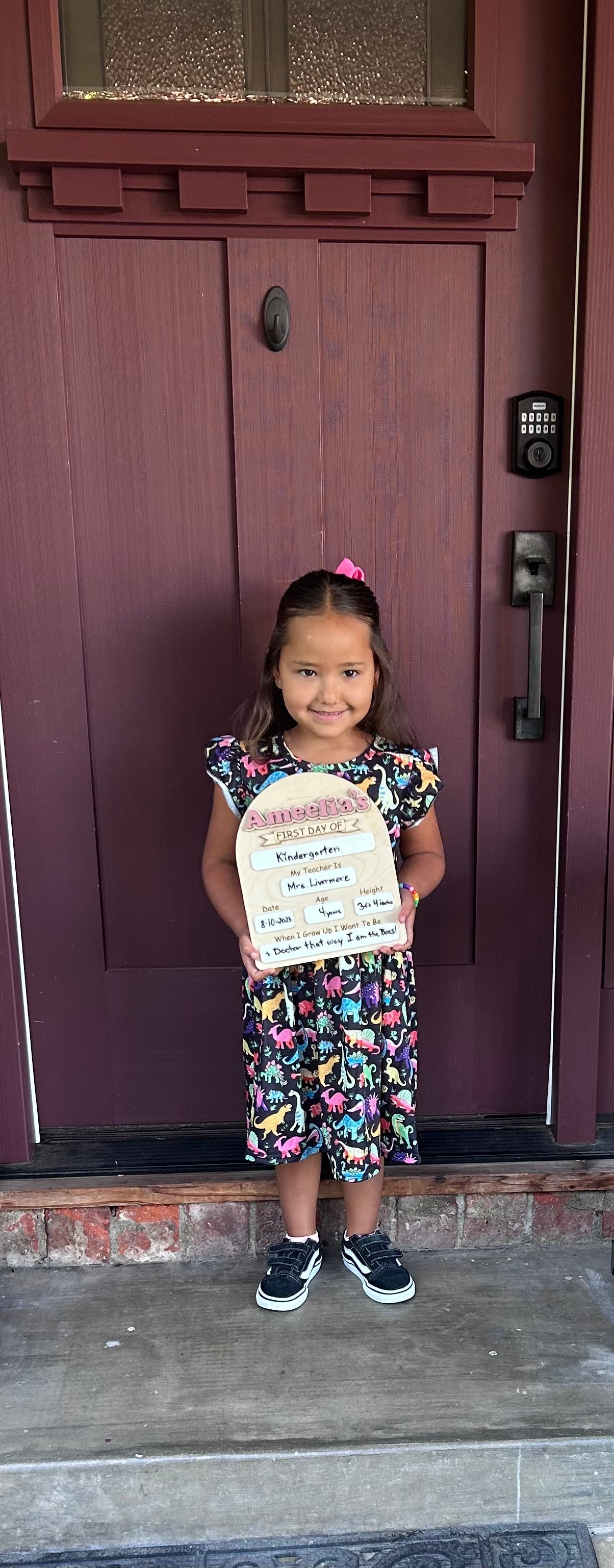 Personalized First Day and Last Day of School Sign