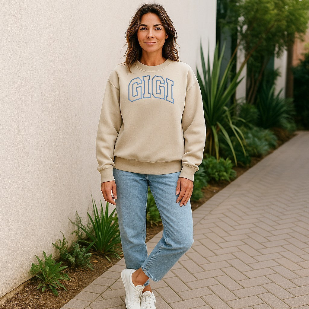 Gigi Sweatshirt With Names On Sleeve