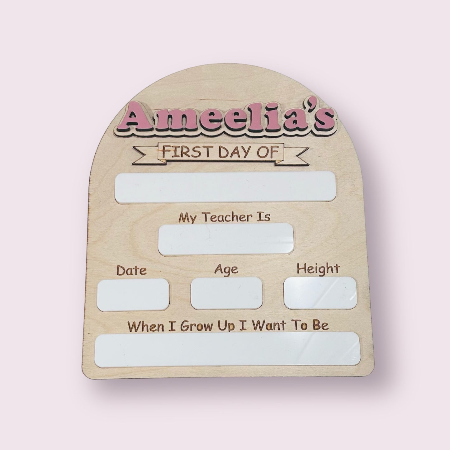 Personalized First Day and Last Day of School Sign