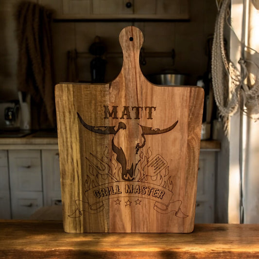 Personalized “Grill Master” Cutting Board