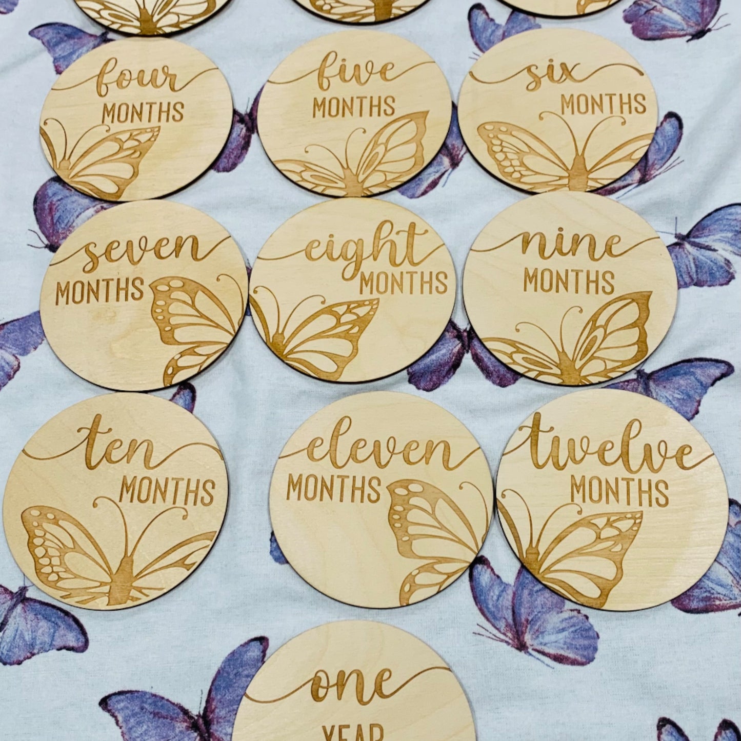 Personalized 3D Butterfly Birth Statistics and Matching Butterfly Monthly Milestones