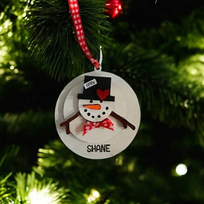 Melted Snowman Ornament