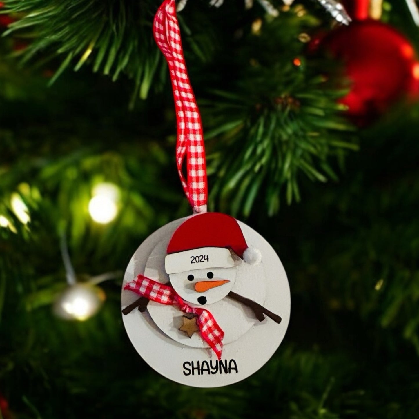 Melted Snowman Ornament