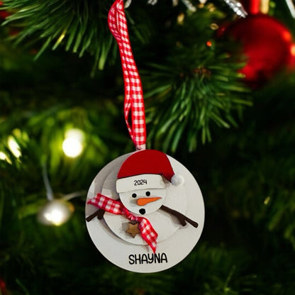 Melted Snowman Ornament