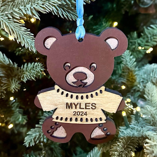 Sweater Teddy Bear Ornament