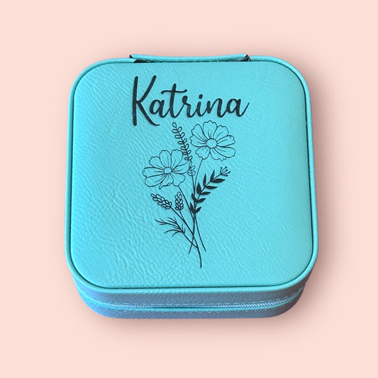 Personalized Travel Jewelry Box