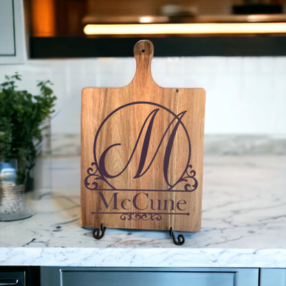 Monogram Name Cutting Board