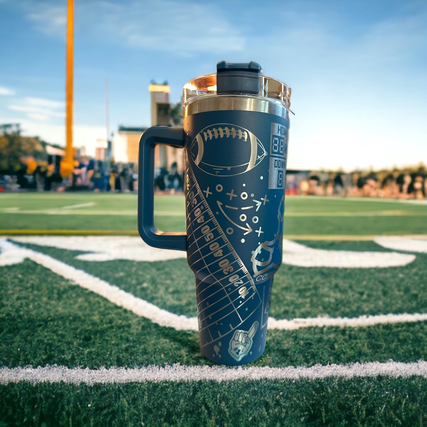 Football 40 oz Tumbler